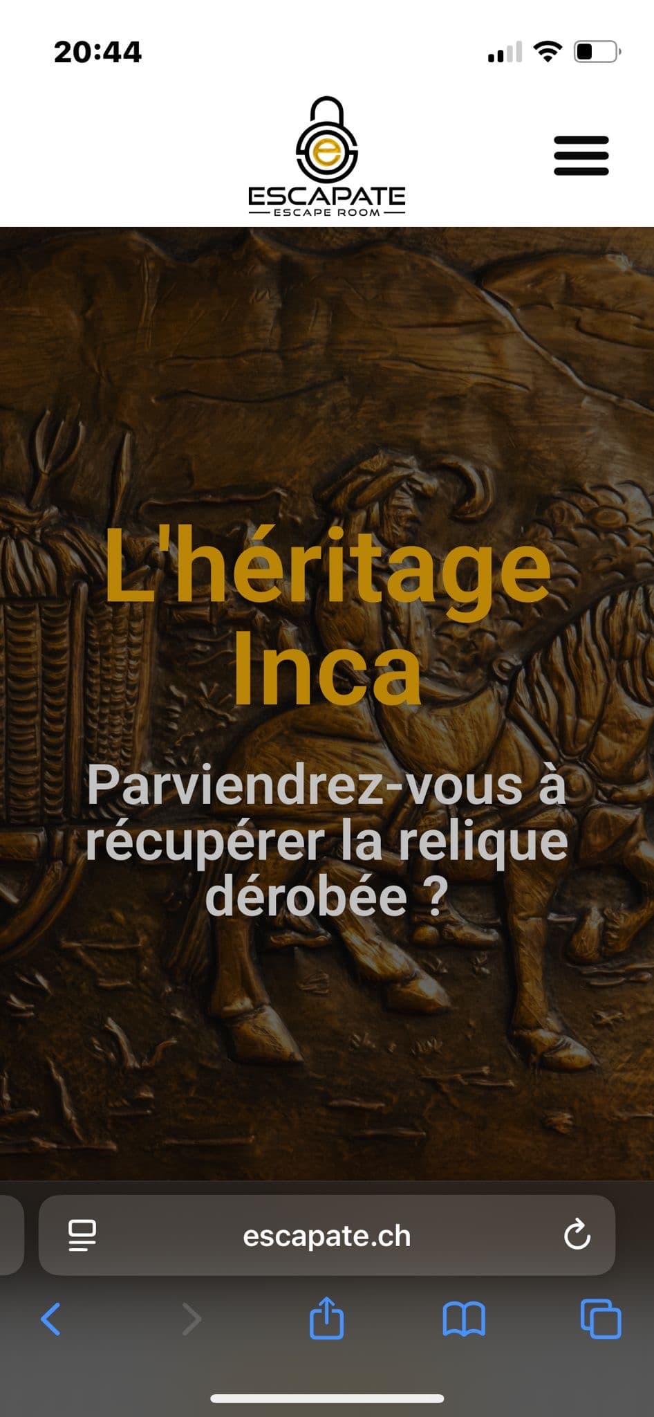 "Escapate" jeu d'énigmes